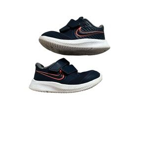 Nike Kids Navy and White Sneakers